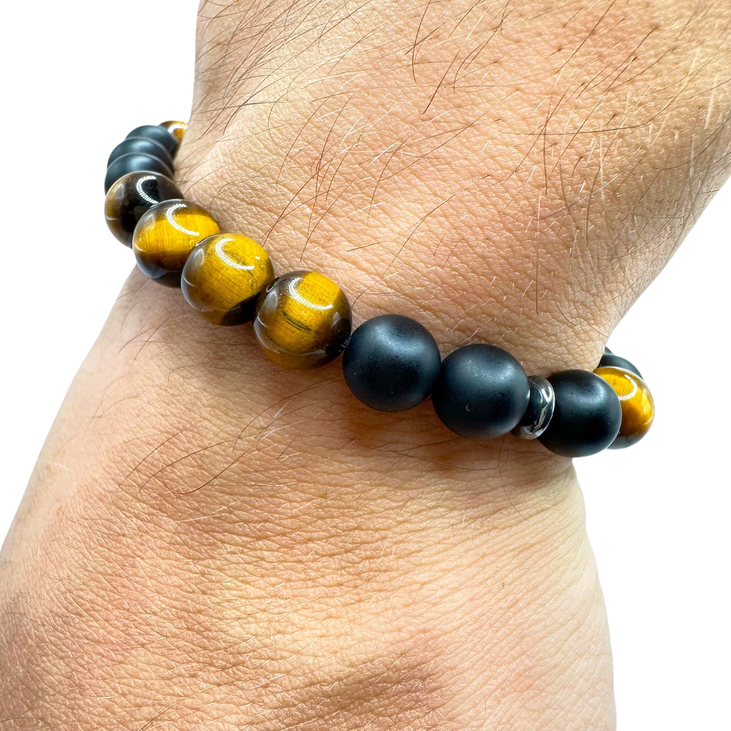 Brățară mărgele Black Wood