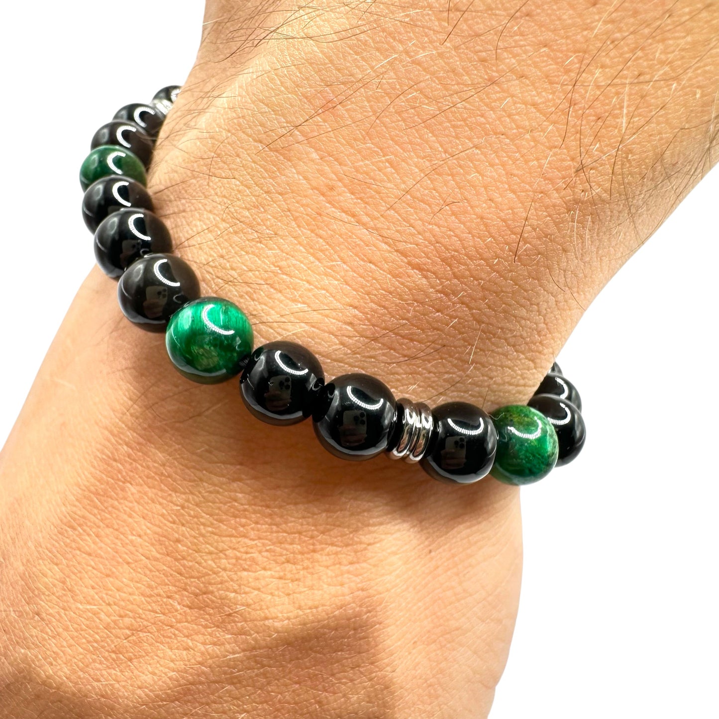 Brățară mărgele Emerald Shadow