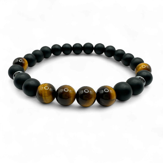 Brățară mărgele Black Wood