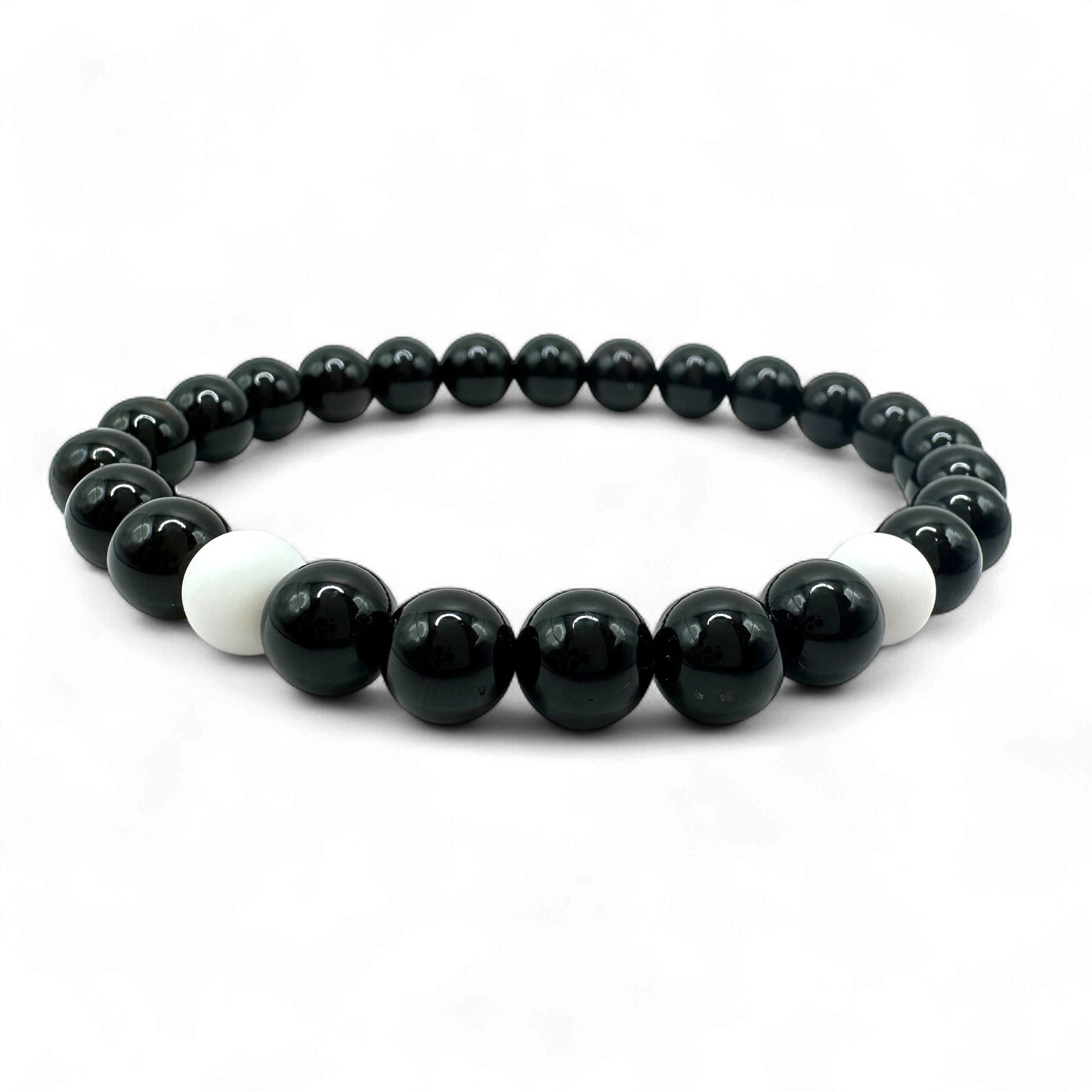 Brățară mărgele Black Line