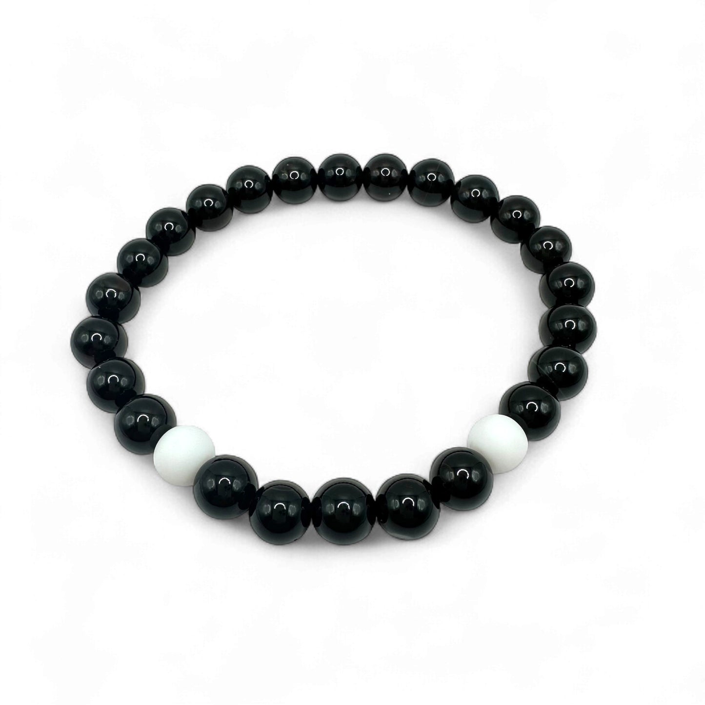 Brățară mărgele Black Line
