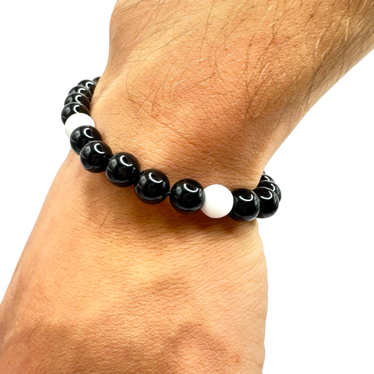 Brățară mărgele Black Line
